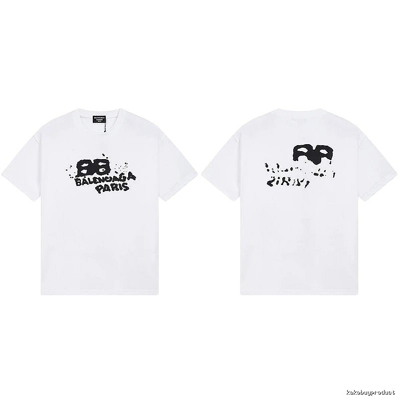 Balenciaga BB Print White T-shirt