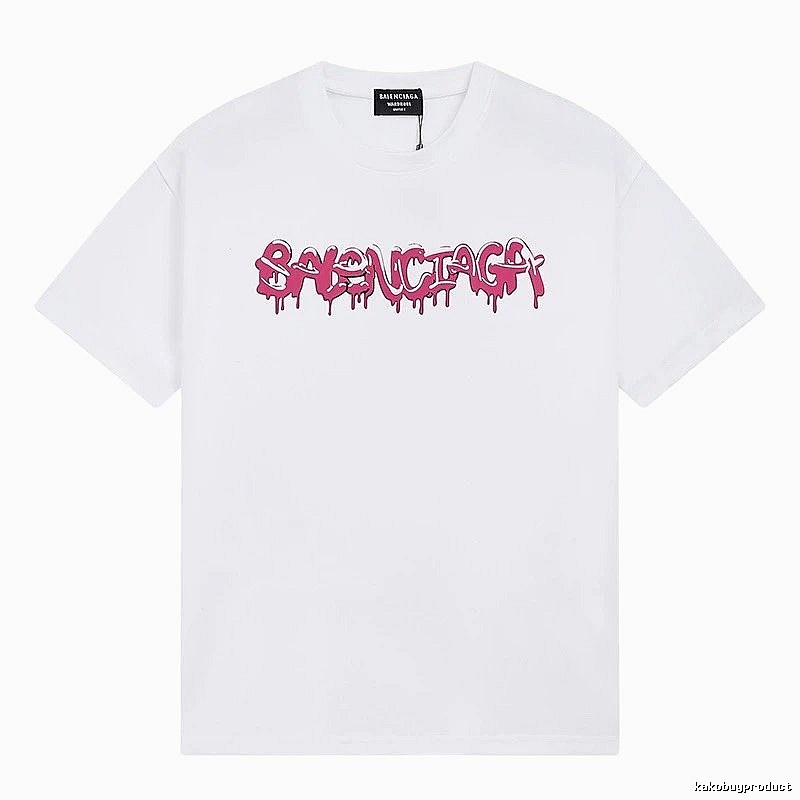 Balenciaga Graffiti Street Style White T-shirt