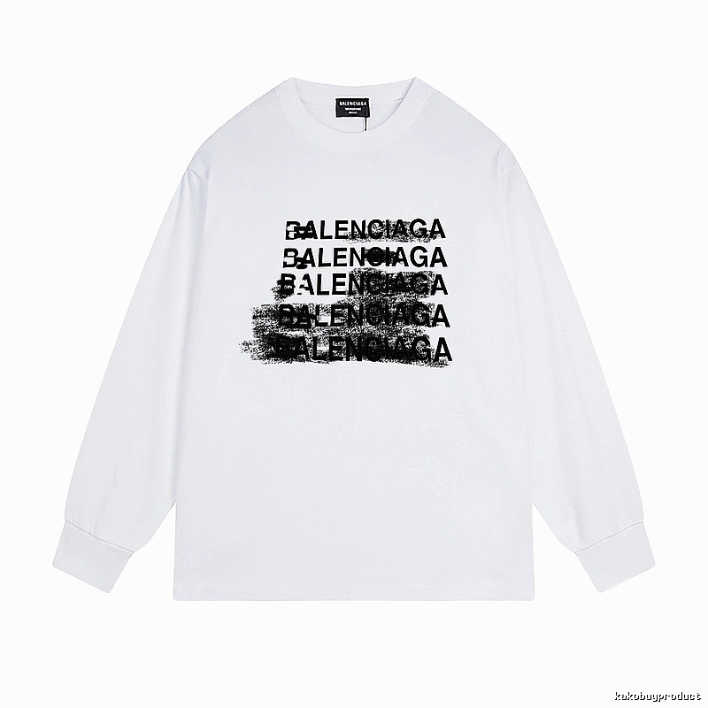 Balenciaga letter-style white T-shirt