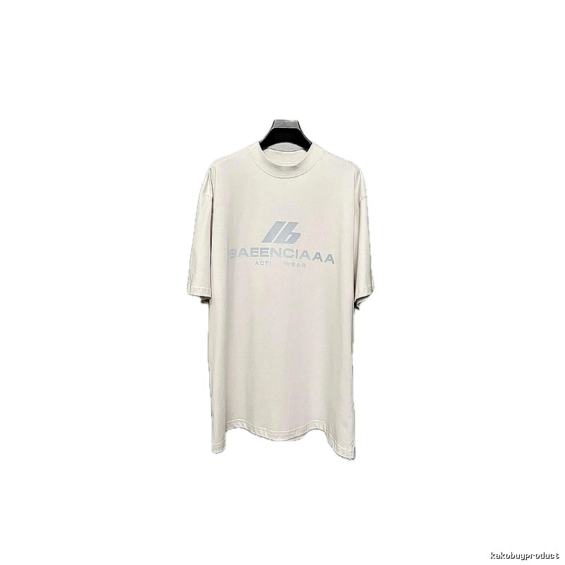 Balenciaga minimalist style off-white T-shirt