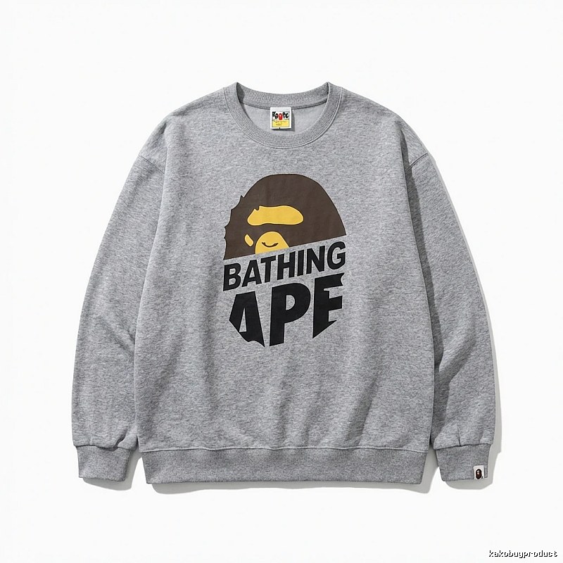 Bape Ape Head Grey Sweatshirt