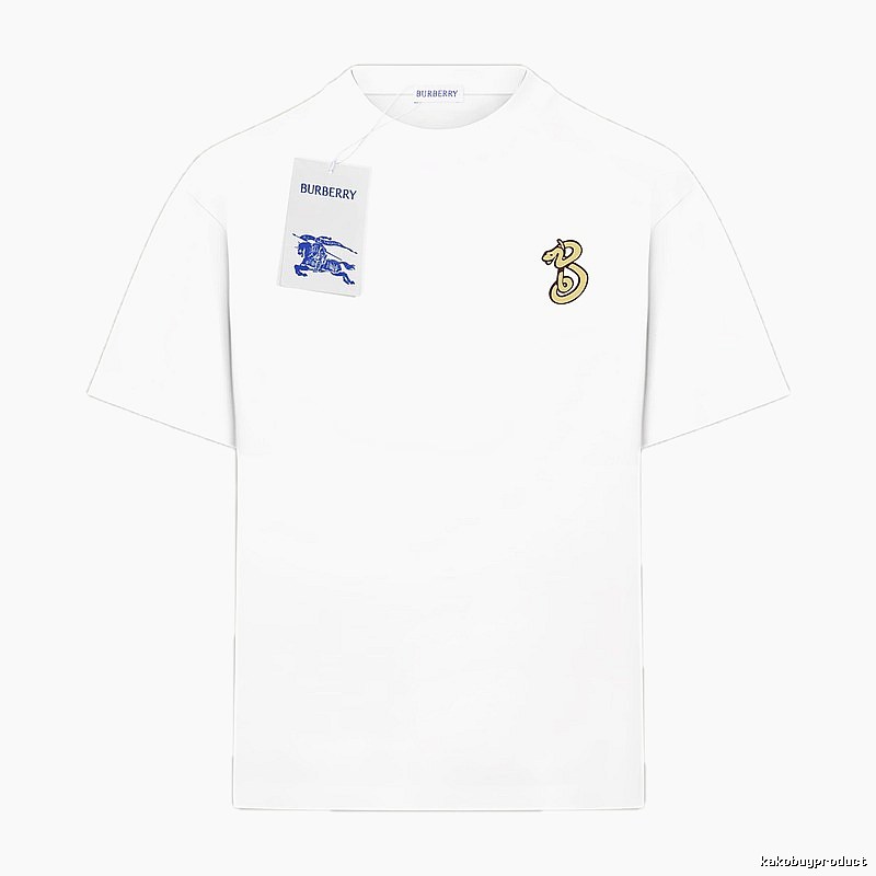 Burberry 3-letter logo simple white T-shirt
