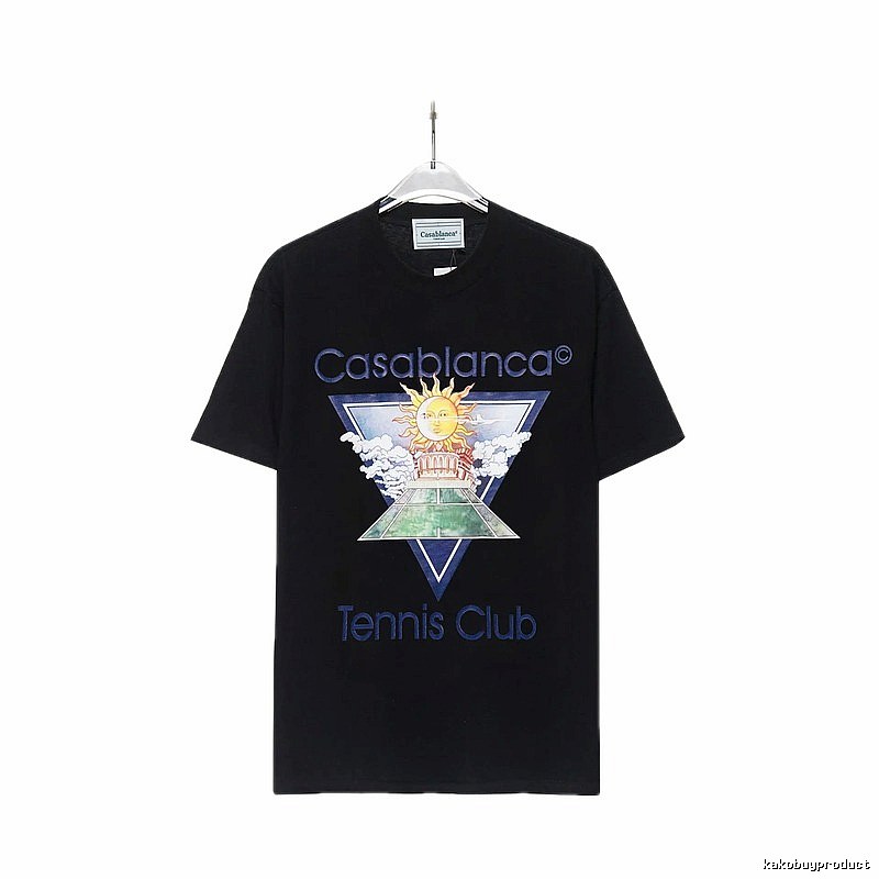 Casablanca retro style black T-shirt
