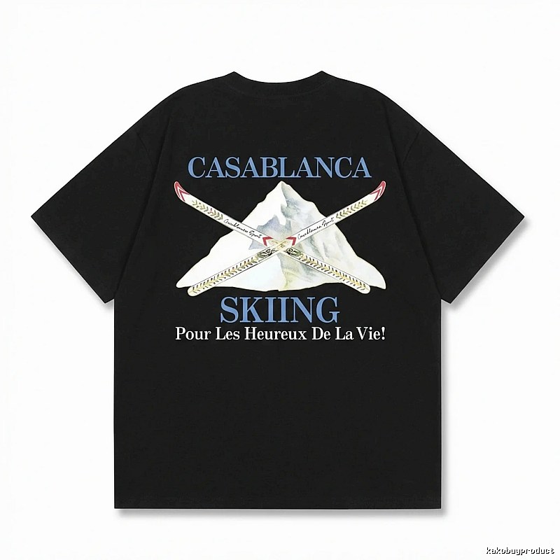 Casablanca Ski Style Black T-shirt
