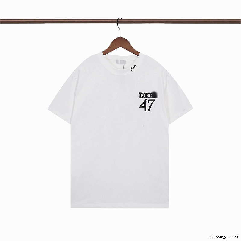 Dior 47 Collection Minimalist Style White T-Shirt
