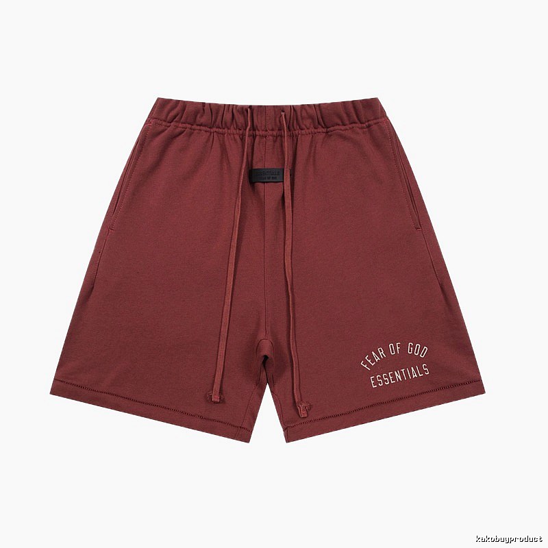 ESSENTIALS casual style burgundy shorts