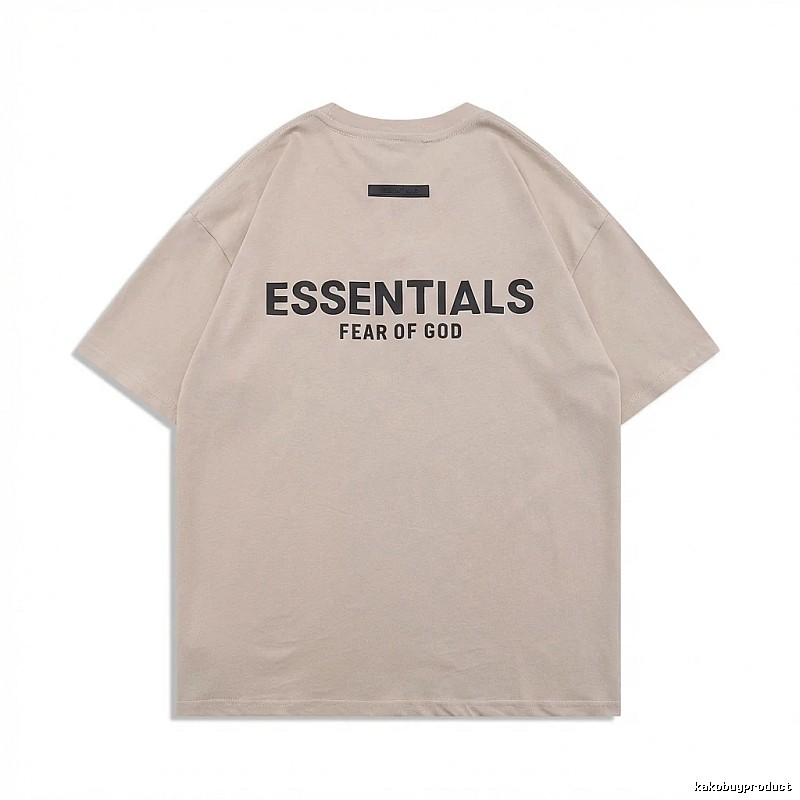 ESSENTIALS minimalist style beige T-shirt
