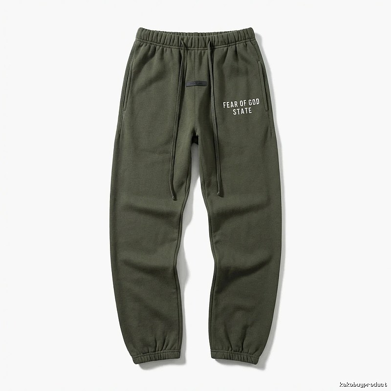 ESSENTIALS Minimalist Style Military Green Sweatpants