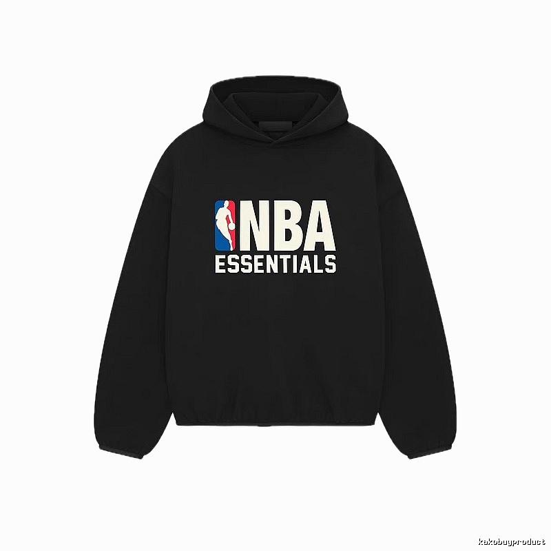 ESSENTIALS NBA-style black hoodie