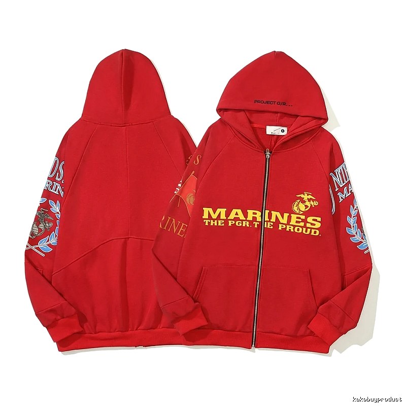 Grailz retro-style red hoodie