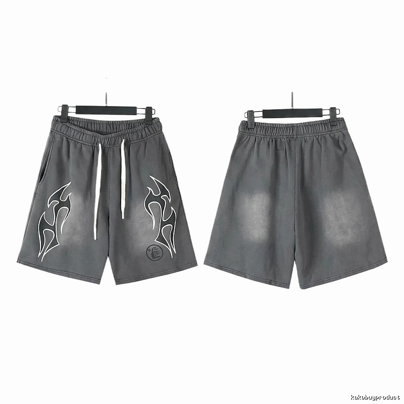Hellstar Flame Wind Grey Shorts