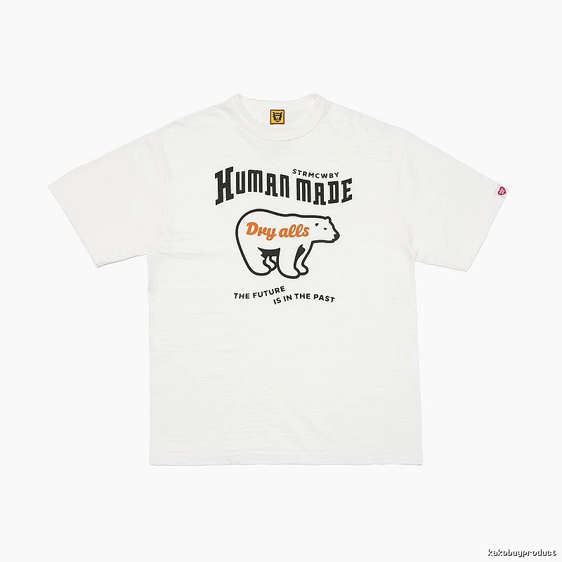 HUMAN MADE Polar Bear Print Vintage White T-Shirt