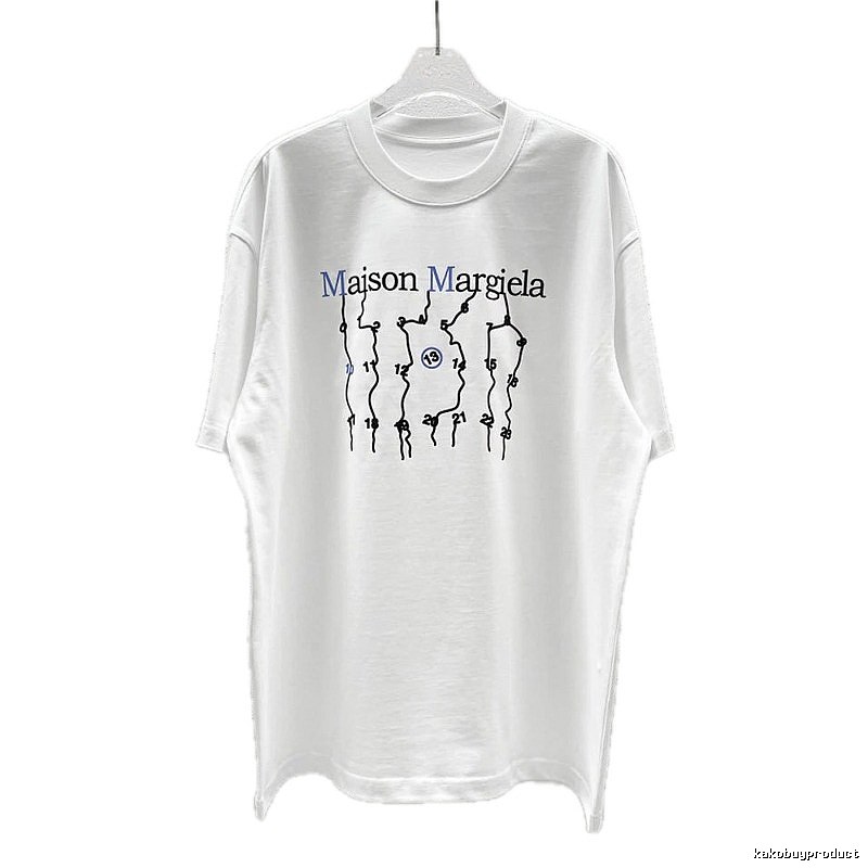 Maison Margiela Digital Trendy Cool Style White T-Shirt