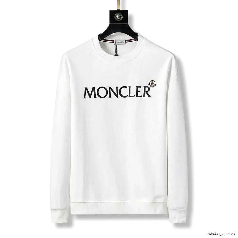 Moncler classic simple style white sweatshirt