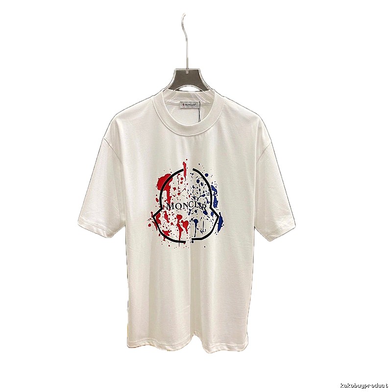 Moncler graffiti-style white T-shirt