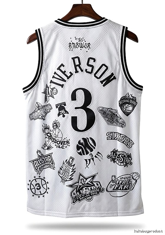 Philadelphia No. 3 Allen Iverson retro style jersey
