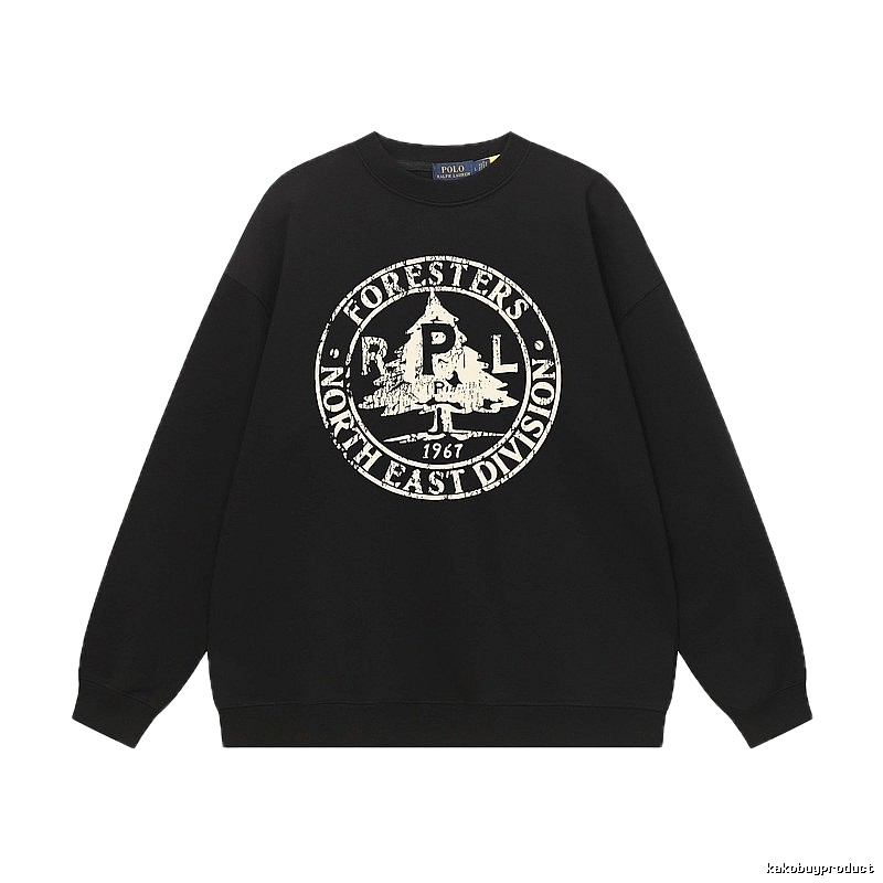 Ralph Lauren vintage-style black sweatshirt