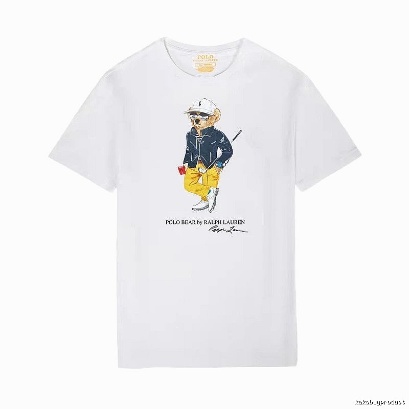 Ralph Lauren white T-shirt with bear print