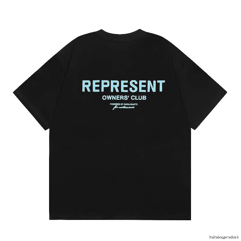 Represent Black Style 868 Owners Club T-Shirt Daily Styling Logo