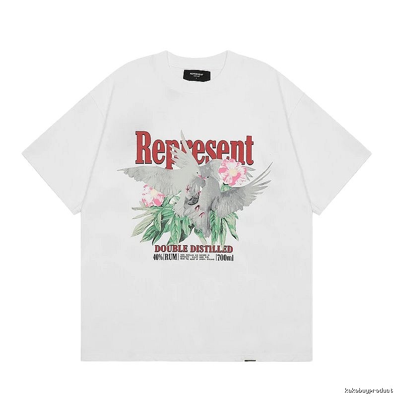 Represent Pigeon Vintage Style White T-shirt