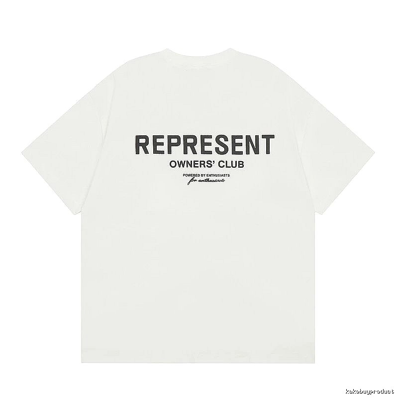Represent White Style 801 Owners Club T-Shirt Color Pop Logo