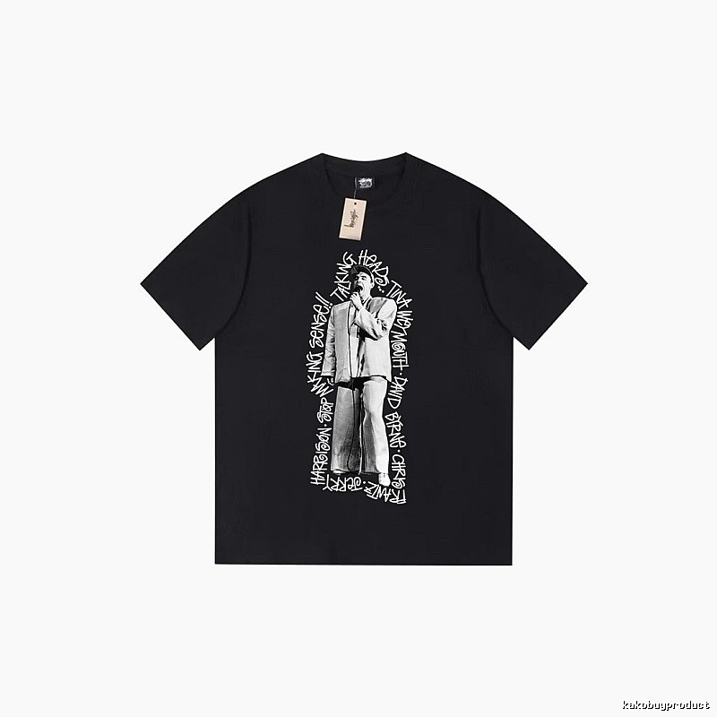 Stussy Lightweight Graphic T-shirt Black White Stussy for Trend Styling