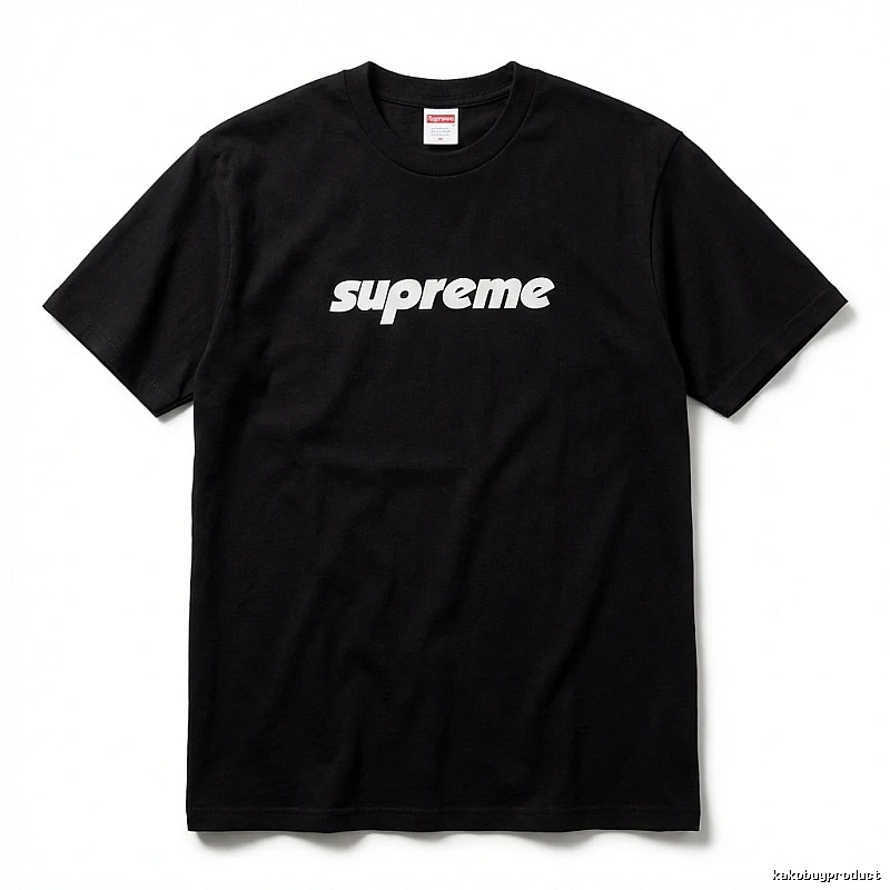 Supreme basic black T-shirt