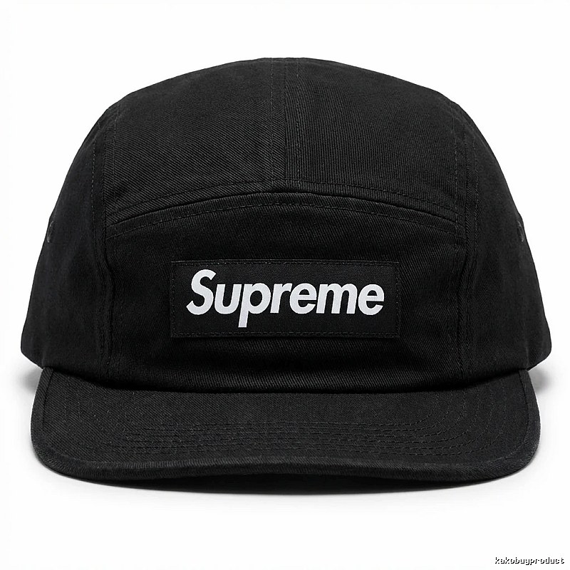 Supreme minimalist style black hat