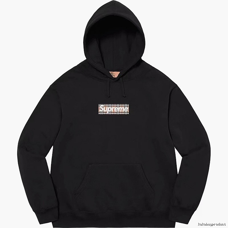 Supreme Monogram Logo hoodie Gray Red Oversized for Casual Outfits