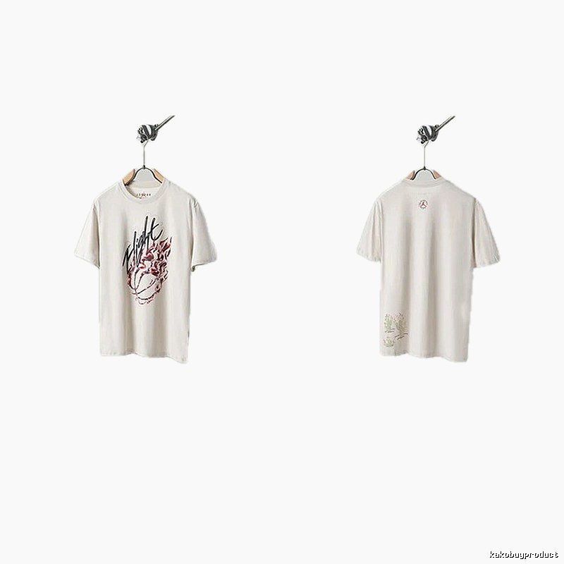 Travis Scott Cactus Co-branded Street-style Off-white T-shirt