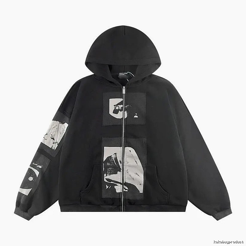 Zip-Layer Styling Graphic Zip Hoodie Travel Styling