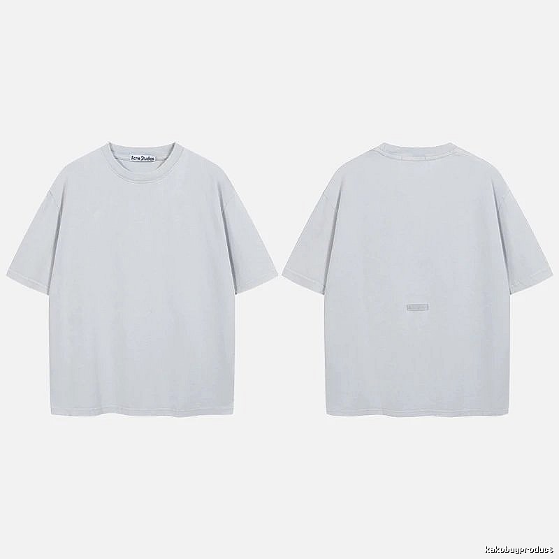 Acne Studios 2090-80 Blue Style Ac908040 Stockholm Logo T-Shirt Relaxed Styling