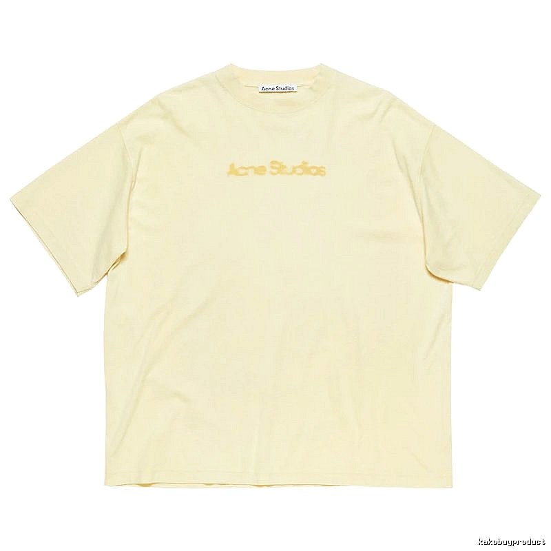 Acne Studios 2090-80 Yellow Style Ac908039 Stockholm Logo T-Shirt Everyday Rotation