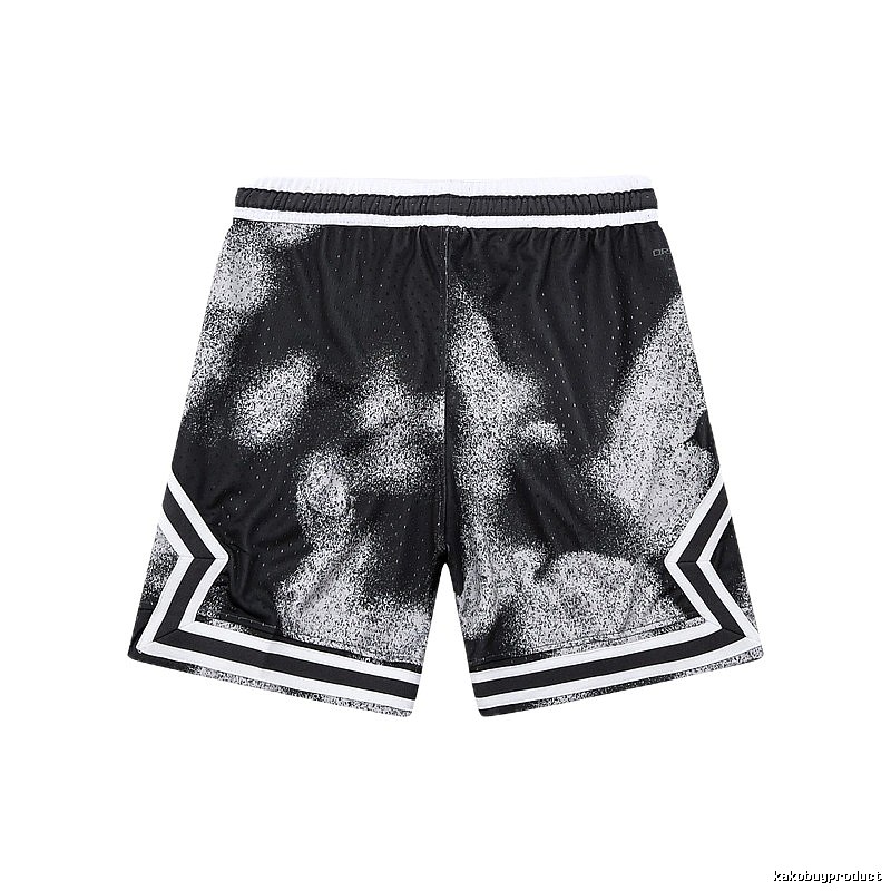 AJ Spray Painting Style Black Shorts