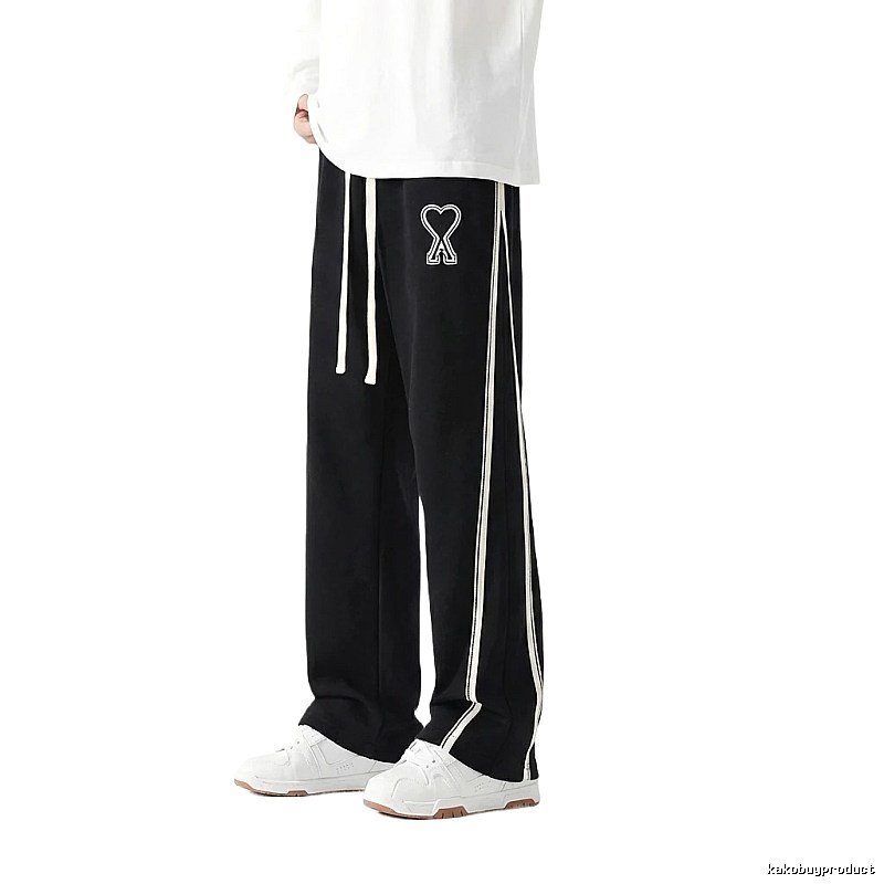 AMI fleece-lined warm black sweatpants