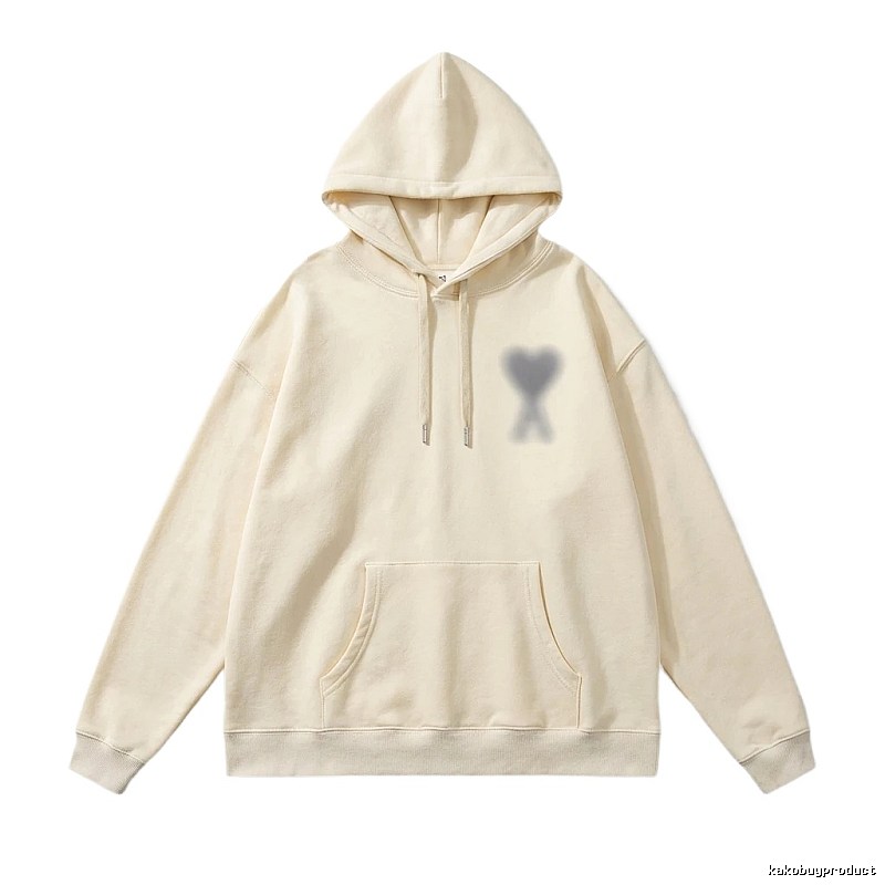 AMI Heart-shaped Minimalist Style Sweatshirt