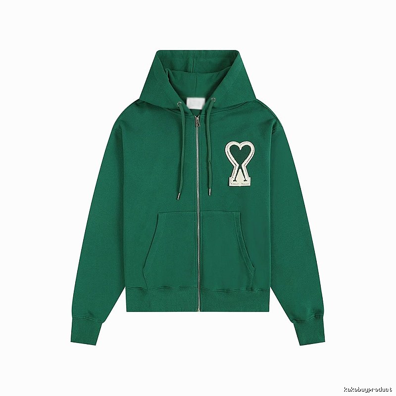 AMI Love Series Green Hoodie