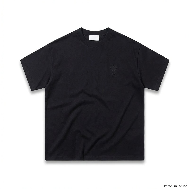 AMI Love Simple Style Black T-shirt