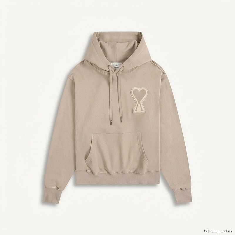 AMI Love Trend Brand Beige Sweatshirt