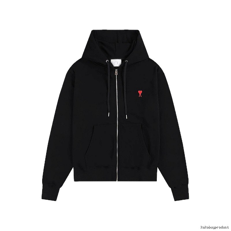 AMI Love Trend Brand Black Hoodie