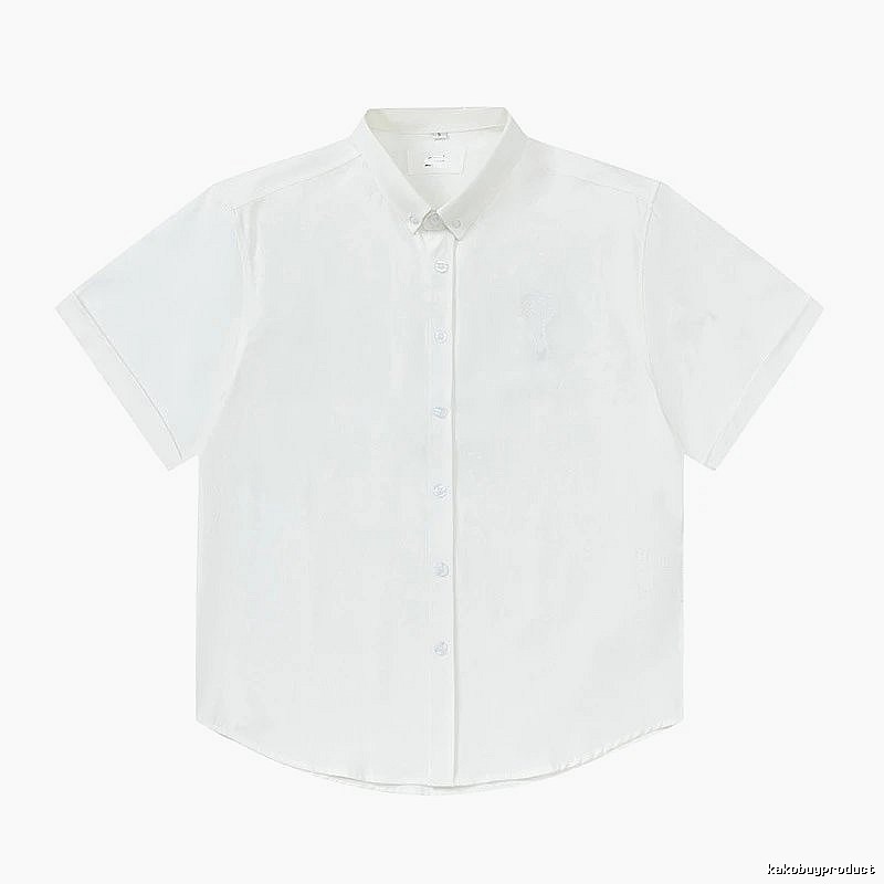 AMI Minimalist Style White Shirt