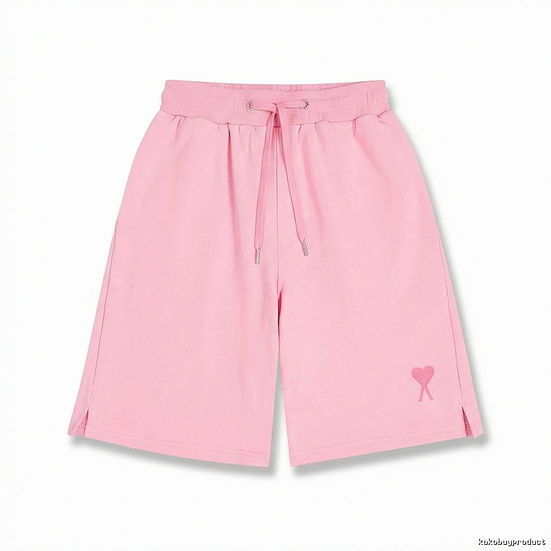 AMI pink shorts in a cute and casual style
