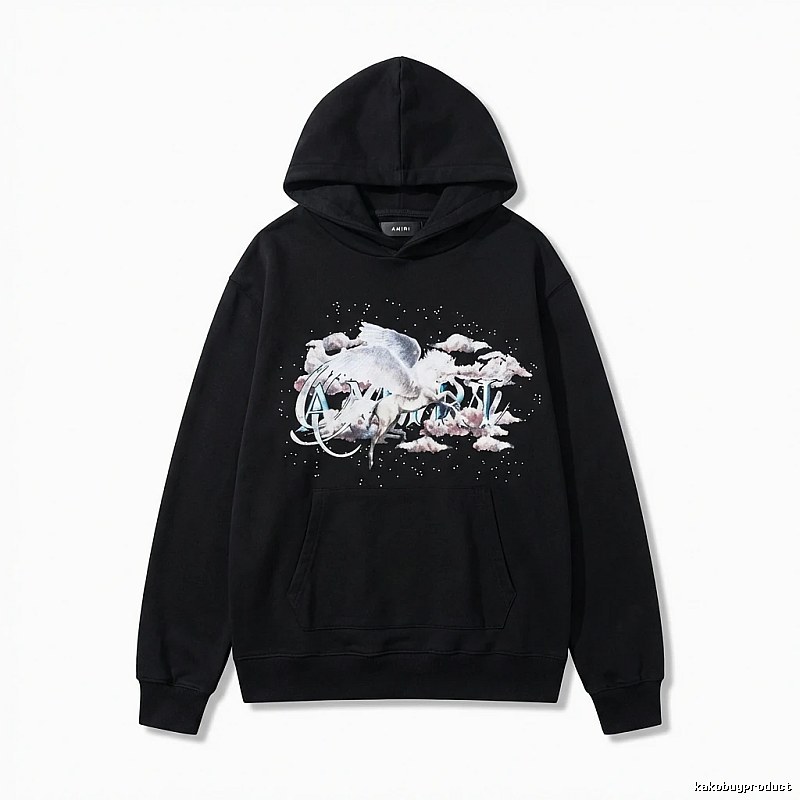 AMIRI Printed Trendy Black Sweatshirt