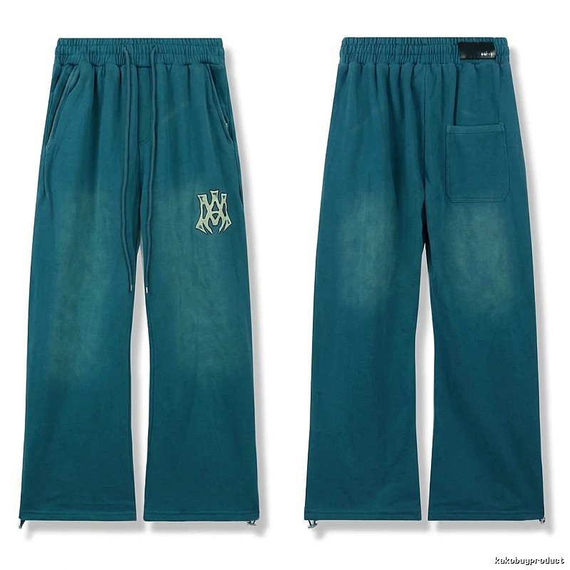 AMIRI retro-style dark green trousers