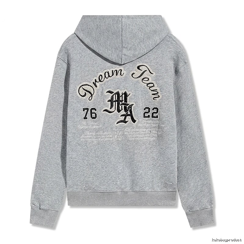 AMIRI Retro Style Grey Hoodie