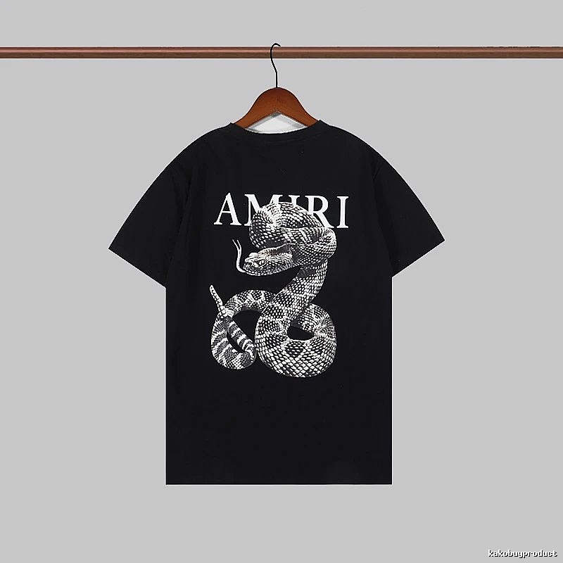 Amiri Statement Graphic T-shirt White Blue Amiri for Easy Pairing