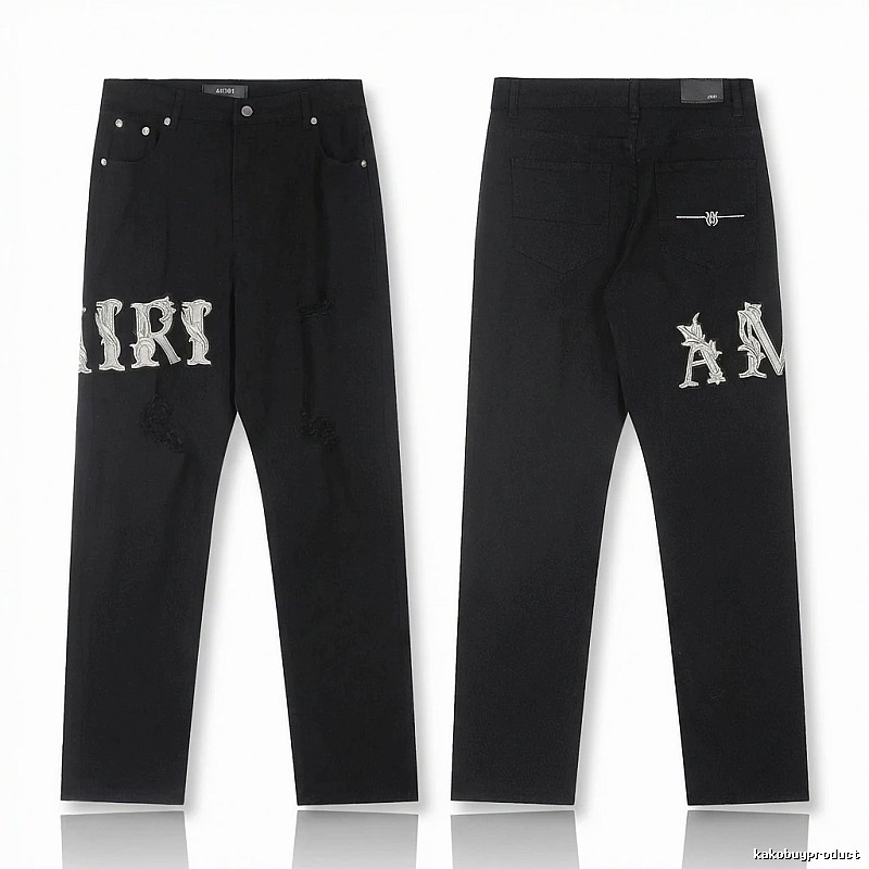 AMIRI vintage-style black jeans