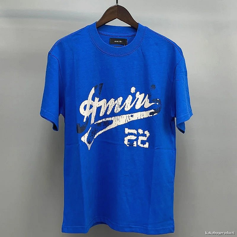 Amiri White Blue Records Graphic T-Shirt Color Pop
