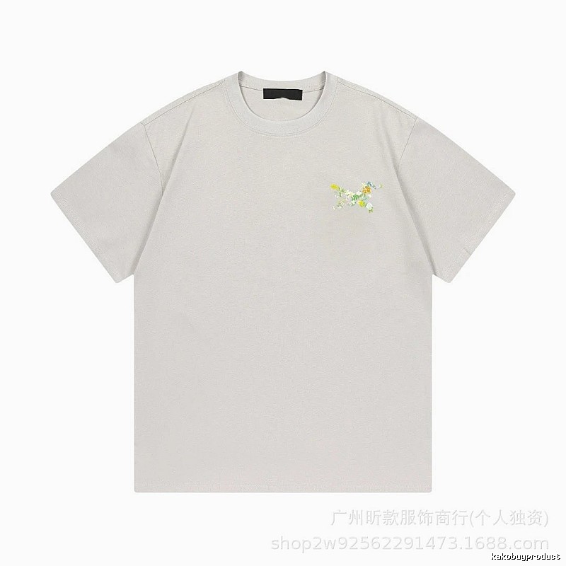 Arc'teryx Casual Light Grey Floral Short-sleeve T-shirt