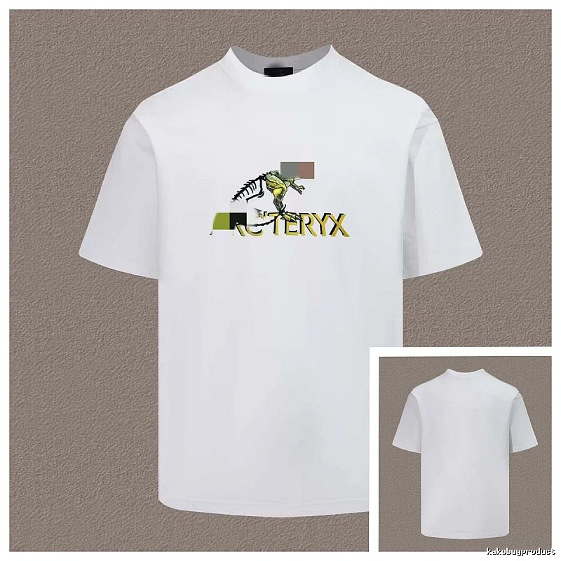 Arc'teryx Dinosaur Print Casual Style White T-Shirt